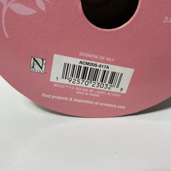 2 Spring Stripe Wired Ribbon 1.5" 25' Pink Yellow - Picture 11 of 12